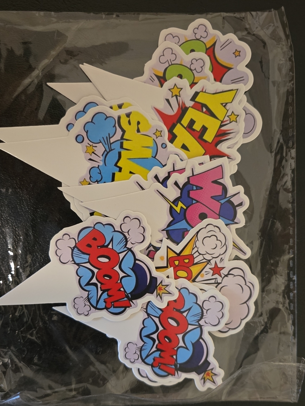 Comic Style Superhero Cupcake Toppers